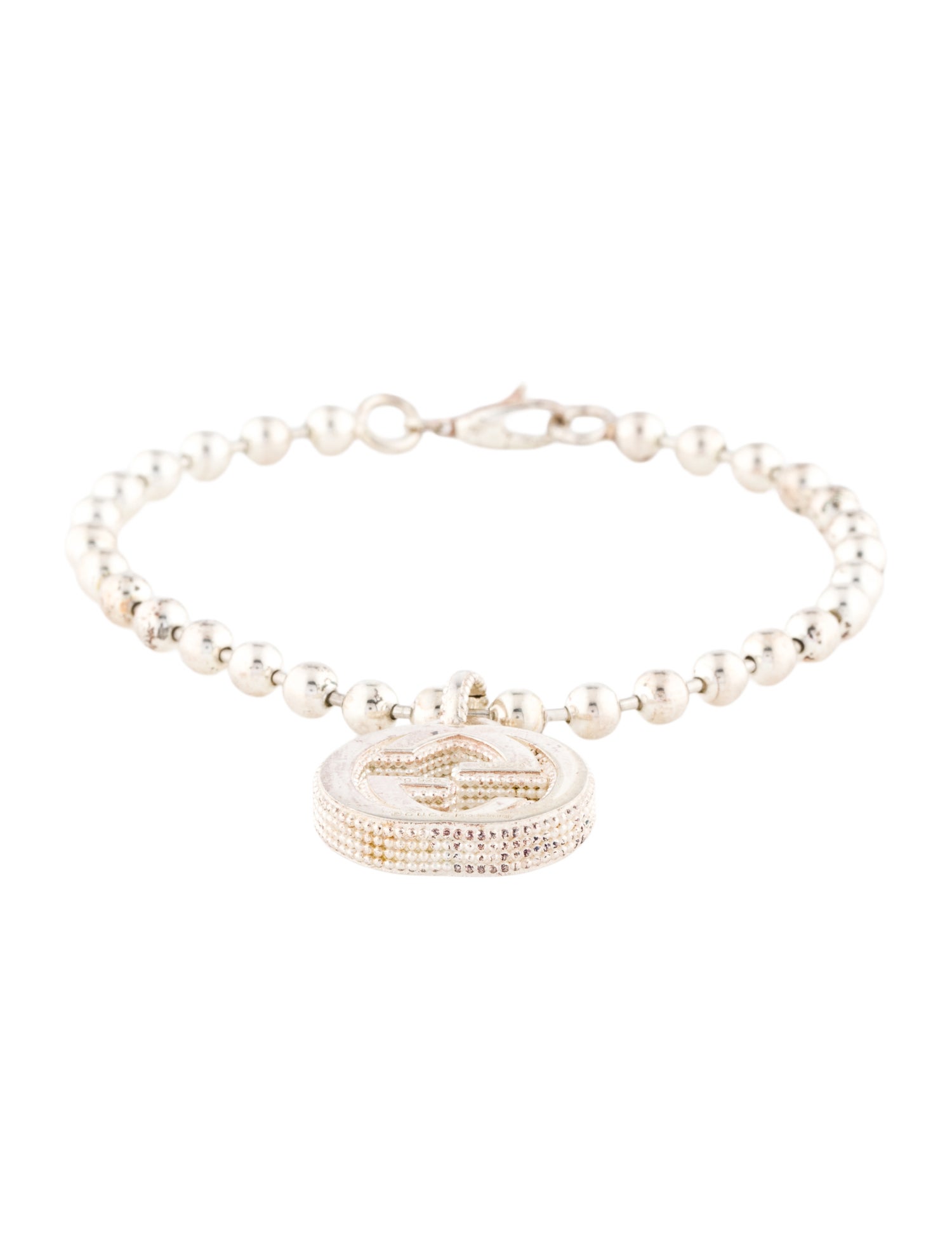 Gucci Interlocking G Charm Bead Bracelet