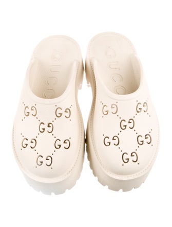 Gucci GG Logo Rubber Mules