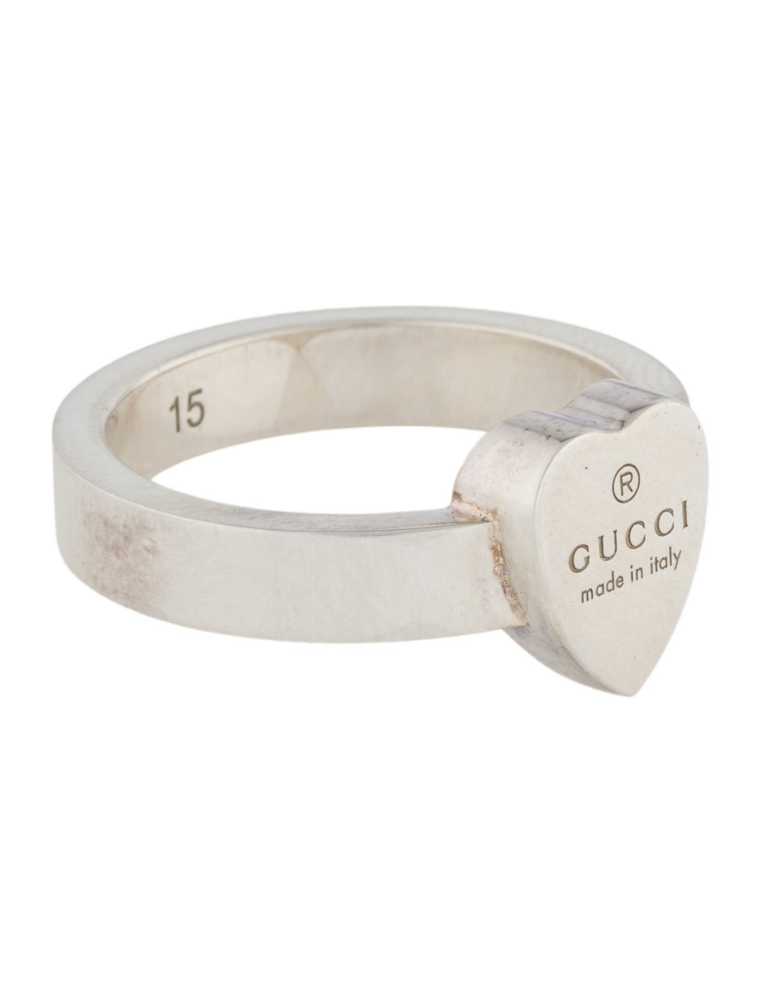 Gucci Trademark Heart Signet Ring