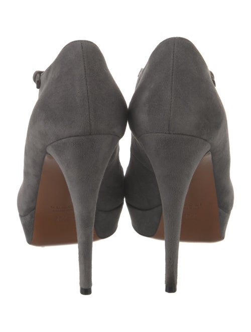 Gucci Suede T-Strap Pumps