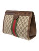 Gucci Brown patterned cosmetic bag