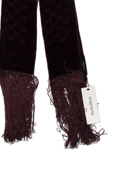 Gucci Silk GG Logo Scarf