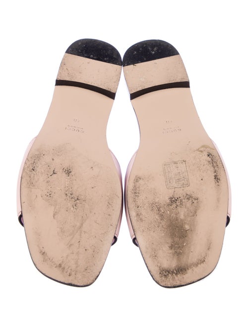 Gucci Interlocking G Logo Leather Slides