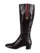 Gucci Interlocking G Logo Leather Riding Boots