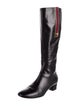 Gucci Interlocking G Logo Leather Riding Boots