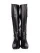 Gucci Interlocking G Logo Leather Riding Boots