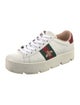 Gucci Web Accent Leather Sneakers
