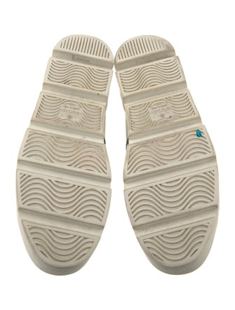 Gucci Web Accent Leather Sneakers