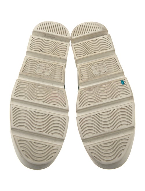 Gucci Web Accent Leather Sneakers