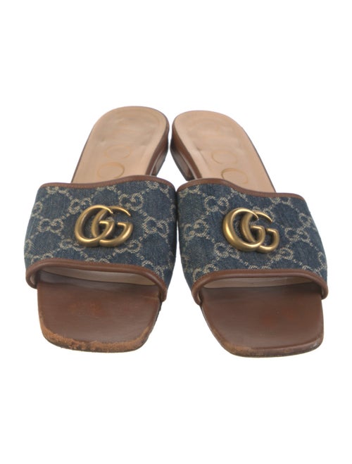Gucci GG Denim Denim Slides