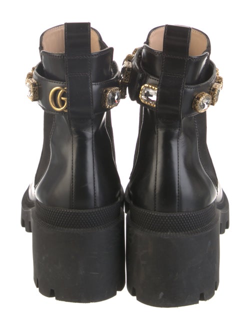 Gucci Double G Logo Leather Chelsea Boots