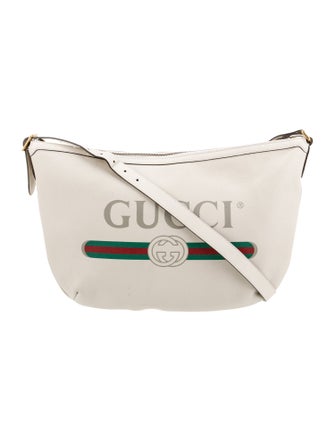 Gucci Web Logo Half Moon