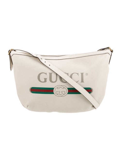 Gucci Web Logo Half Moon
