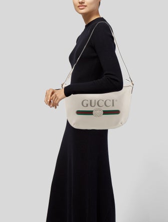 Gucci Web Logo Half Moon