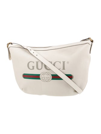 Gucci Web Logo Half Moon