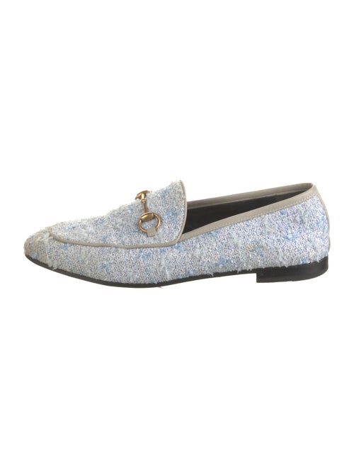 Gucci Horsebit Accent Tweed Loafers