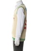 Gucci Graphic Print V-Neck Sweater Vest