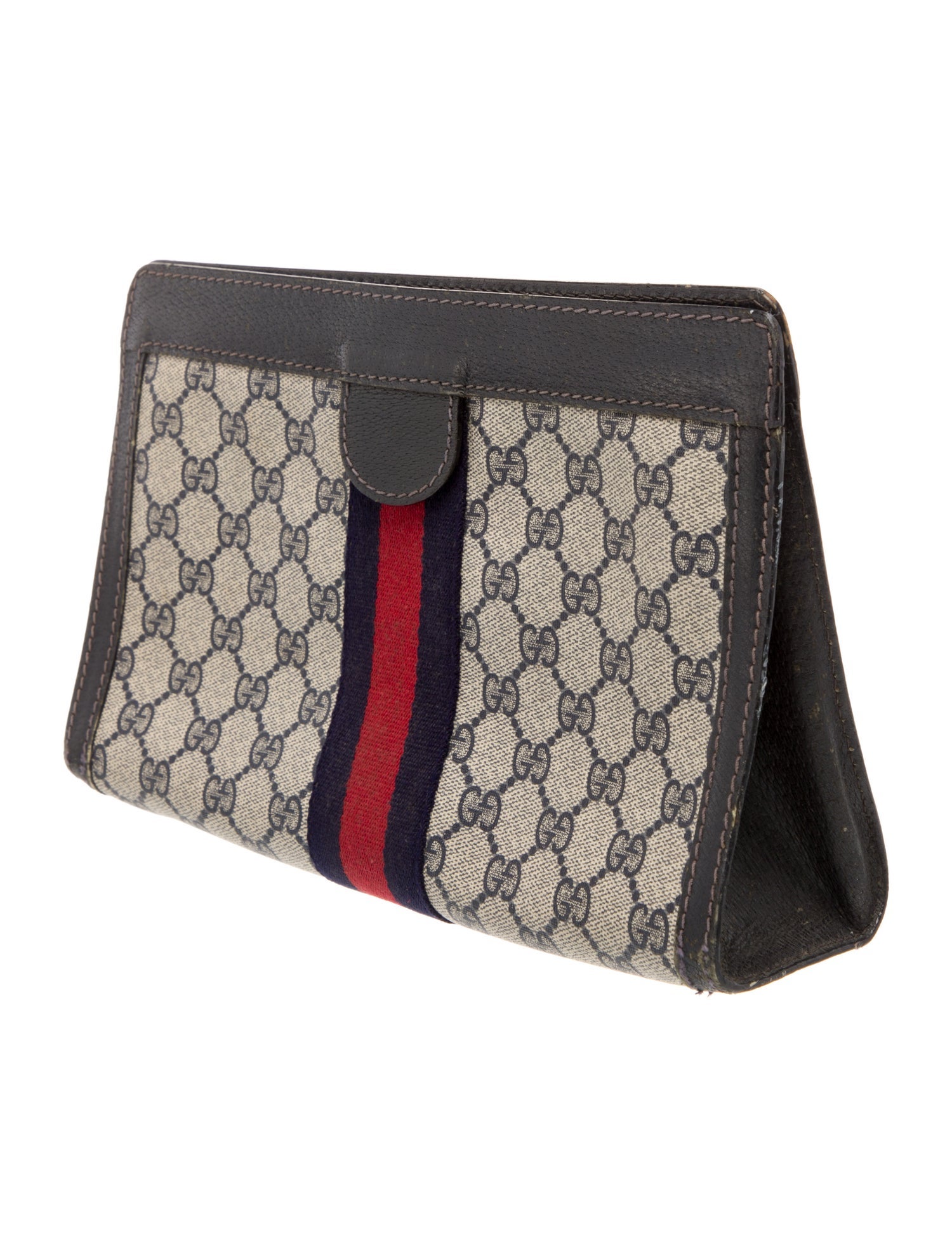 Gucci Blue patterned cosmetic bag