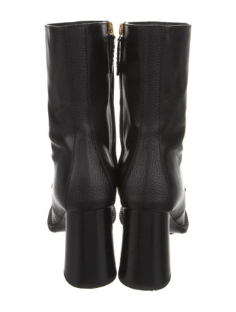 Gucci Chain-Link Accent Leather Boots