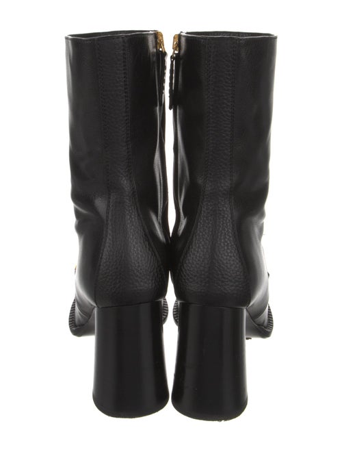 Gucci Chain-Link Accent Leather Boots