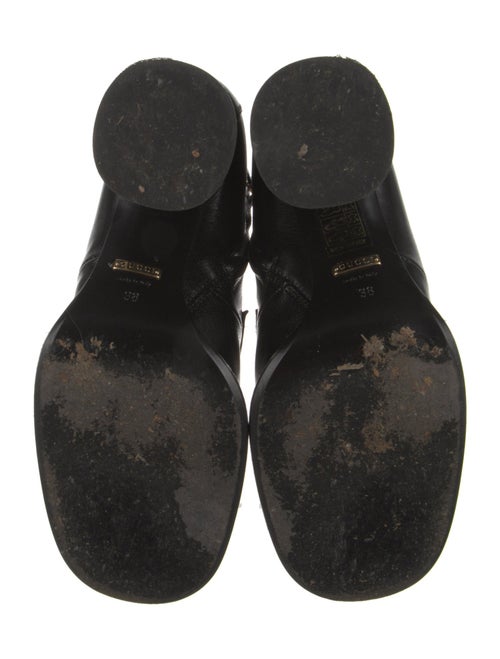 Gucci Chain-Link Accent Leather Boots