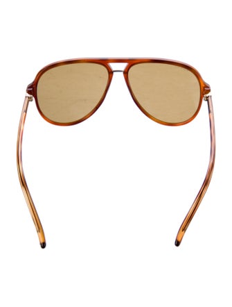 Gucci Web Accent Aviator Sunglasses