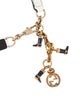 Gucci Skinny Metal Chain-Link Belt