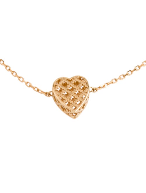 Gucci 18K Diamantissima Heart Charm Bracelet
