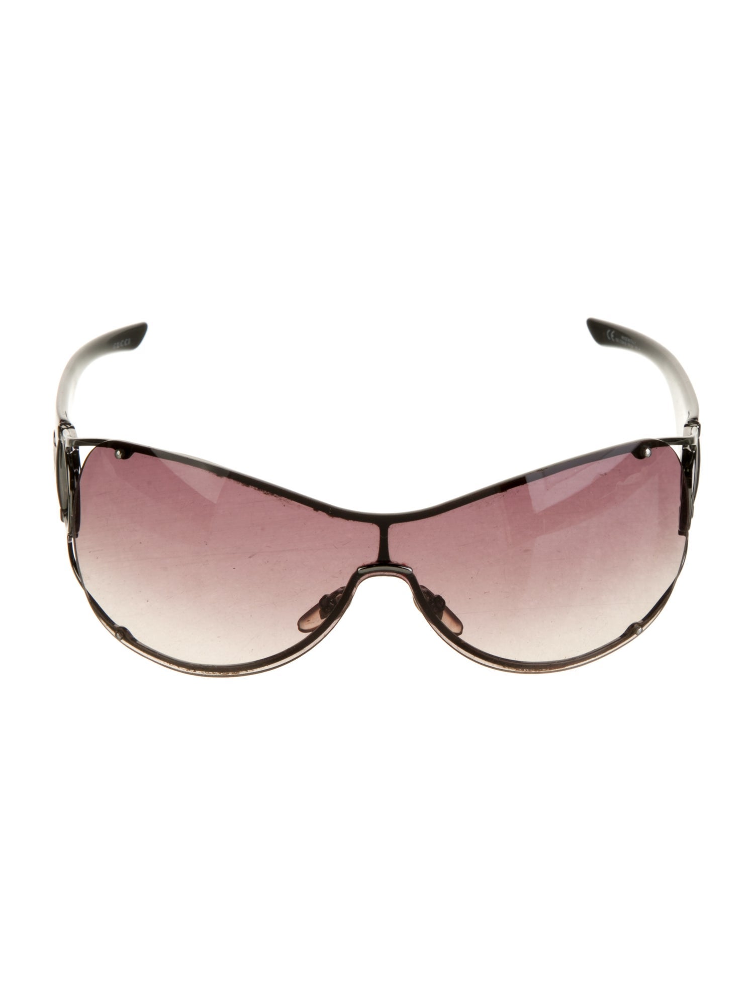 Gucci Hasler Horsebit Accent Shield Sunglasses