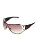Gucci Hasler Horsebit Accent Shield Sunglasses