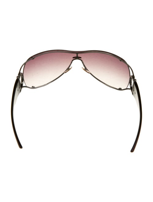 Gucci Hasler Horsebit Accent Shield Sunglasses