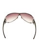 Gucci Hasler Horsebit Accent Shield Sunglasses