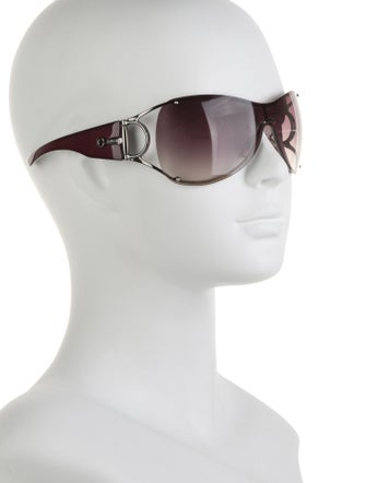 Gucci Hasler Horsebit Accent Shield Sunglasses