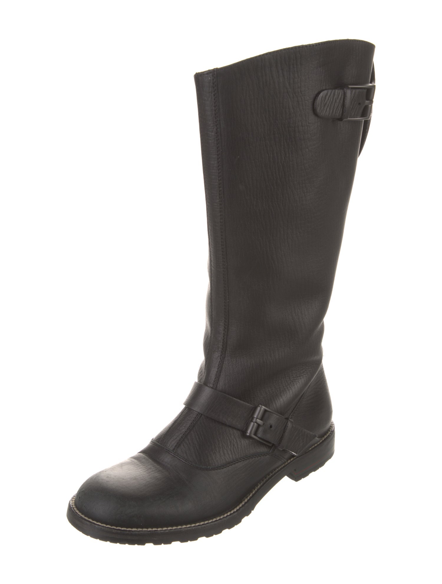 Gucci Leather Moto Boots