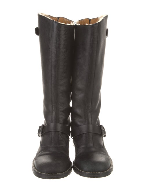 Gucci Leather Moto Boots