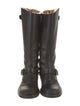 Gucci Leather Moto Boots