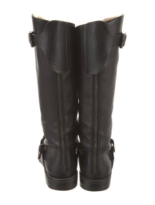 Gucci Leather Moto Boots