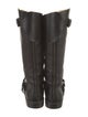 Gucci Leather Moto Boots