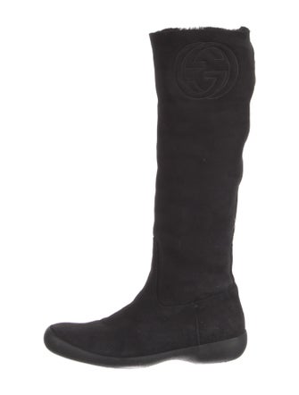 Gucci Suede Riding Boots