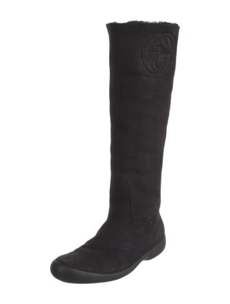Gucci Suede Riding Boots