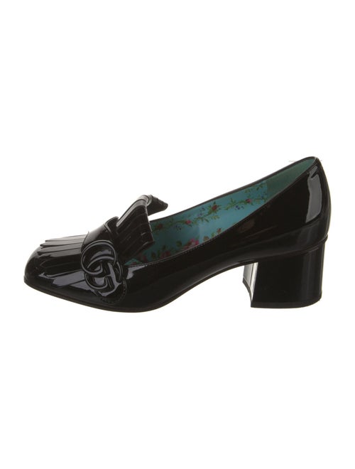 Gucci Double G Logo Patent Leather Pumps