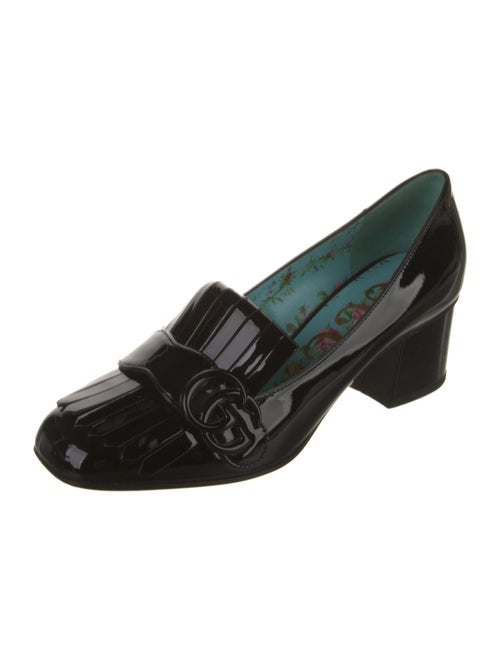 Gucci Double G Logo Patent Leather Pumps
