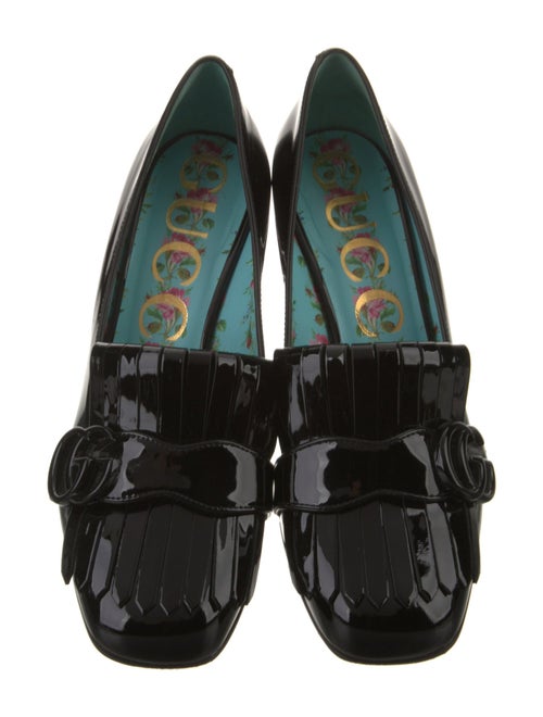 Gucci Double G Logo Patent Leather Pumps