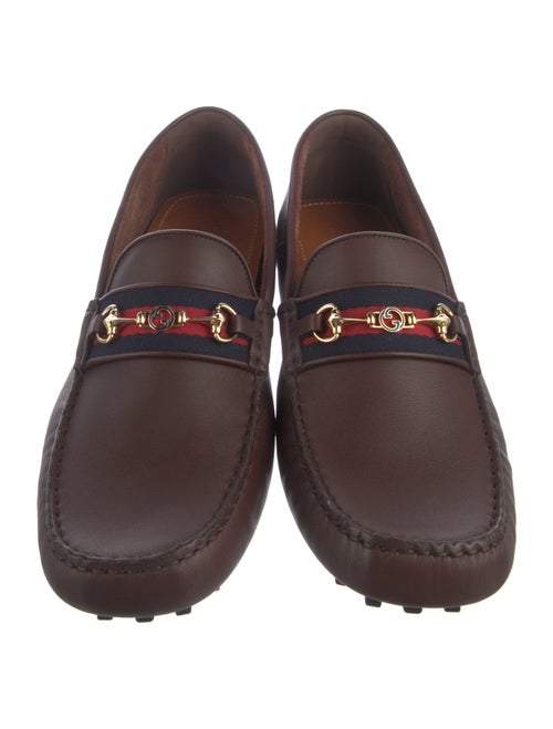 Gucci Interlocking G Horsebit Leather Drivers