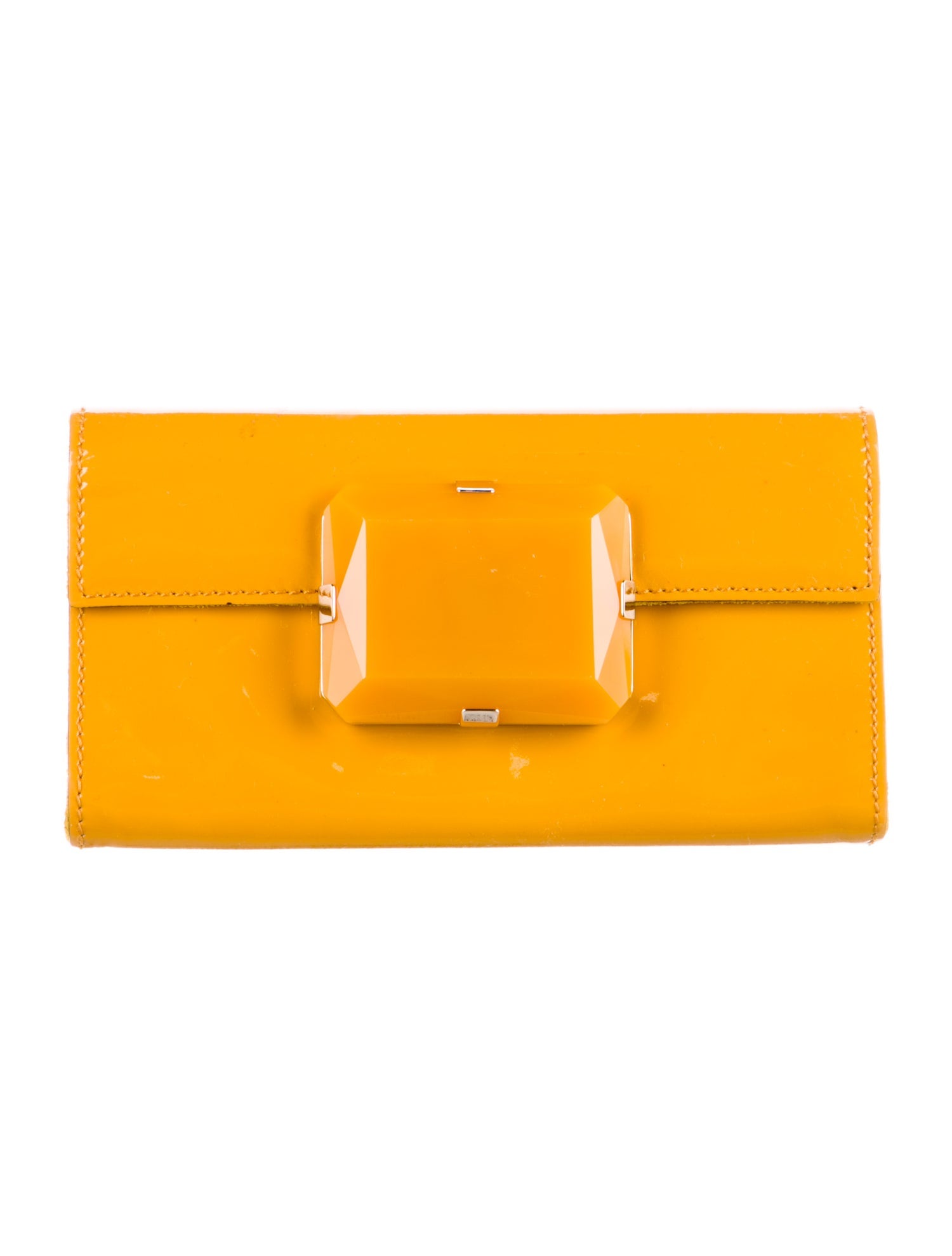 Gucci Gem Patent Leather Wallet