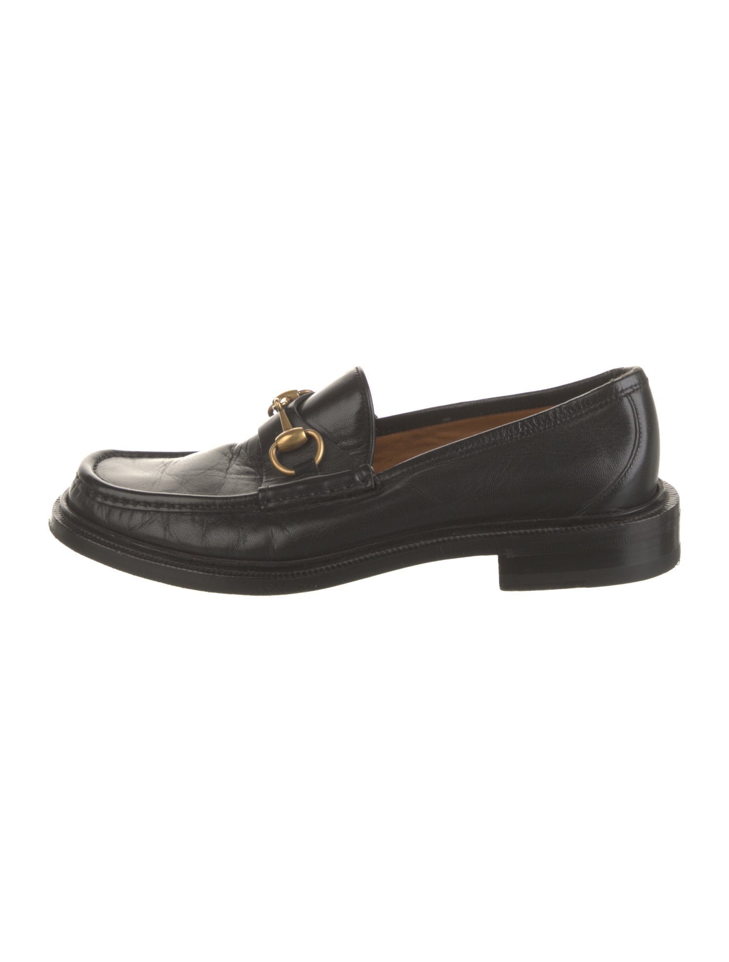 Gucci Horsebit Accent Leather Loafers