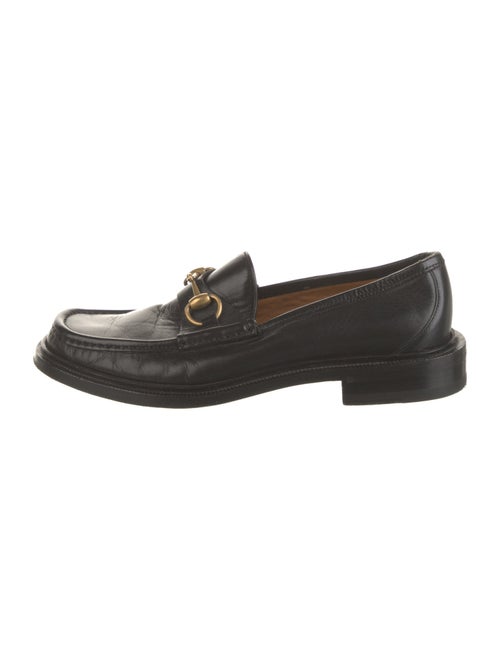 Gucci Horsebit Accent Leather Loafers