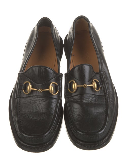 Gucci Horsebit Accent Leather Loafers