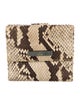 Gucci Python Animal Print Compact Wallet