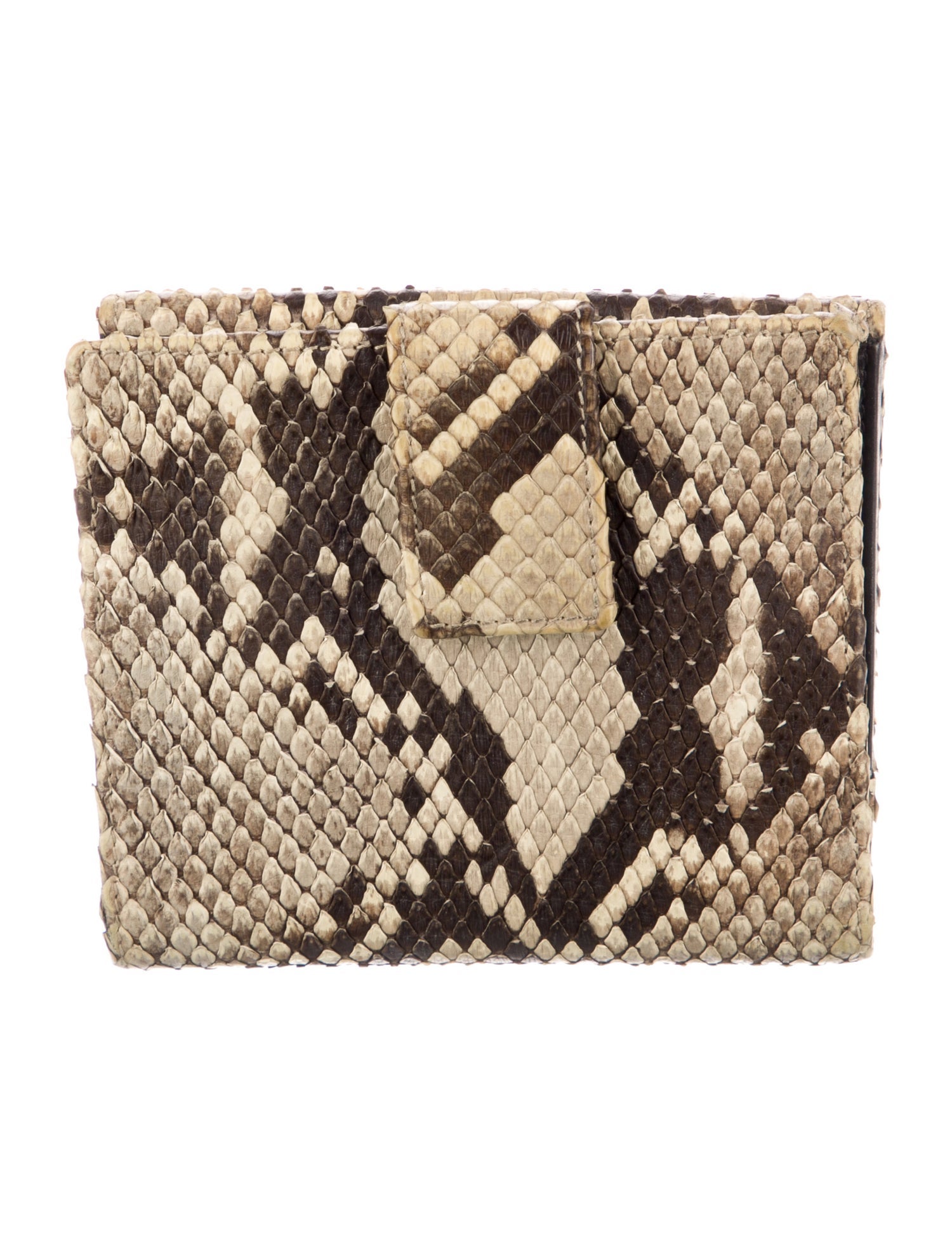 Gucci Python Animal Print Compact Wallet